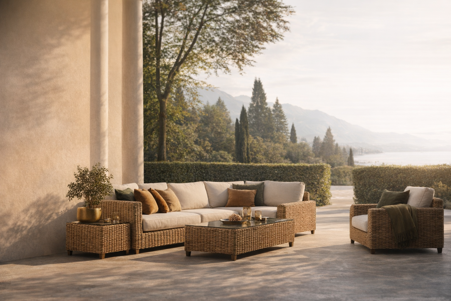 Luxury outdoor furniture hero